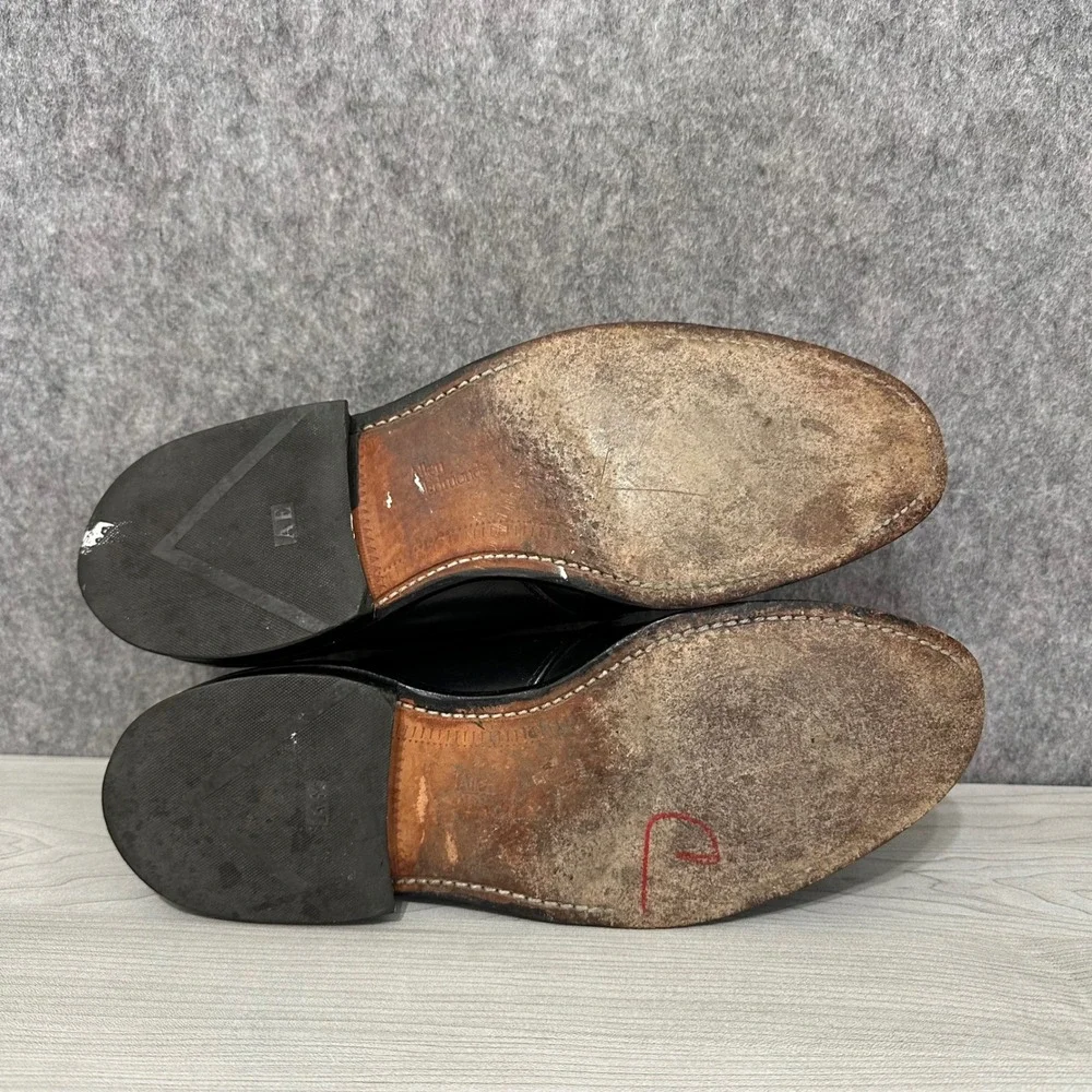 Allen‎ Edmonds Garner Men 9.5 Black Monk Strap Dress Shoes Leather Made in USA